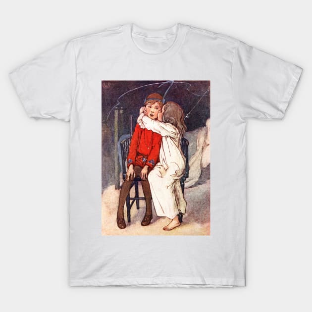 Peter Pan and Wendy by Alice B. Woodward T-Shirt by vintage-art